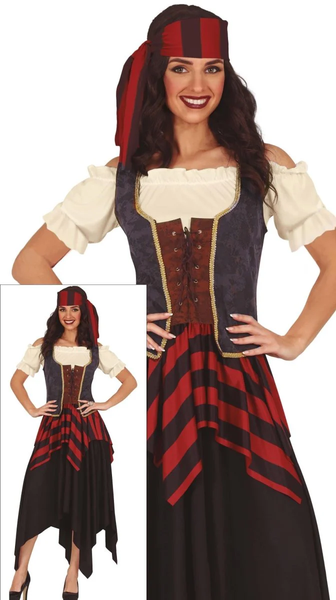 Piratenpak Rood Bruin Dames - Image 5