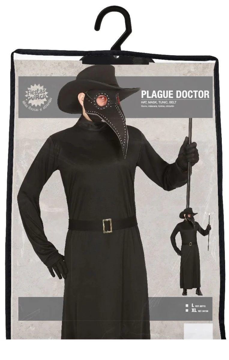 Plaag dokter Halloween Kostuum Heren L - Image 4