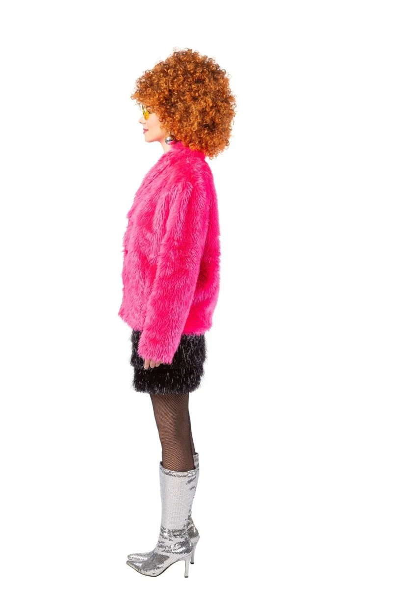 Pluche Jas Dames Roze - Image 2