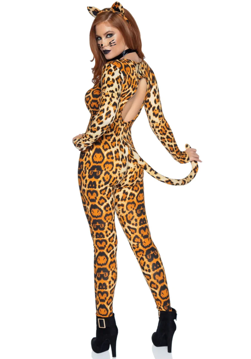 Poema Catsuit Oranje Dames Leg Avenue - Image 6