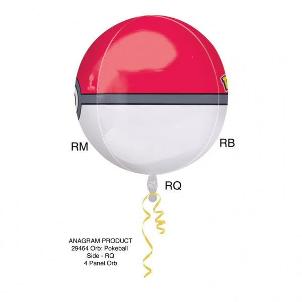 Pokemon Helium Ballon Pokeball 40cm leeg - Image 3