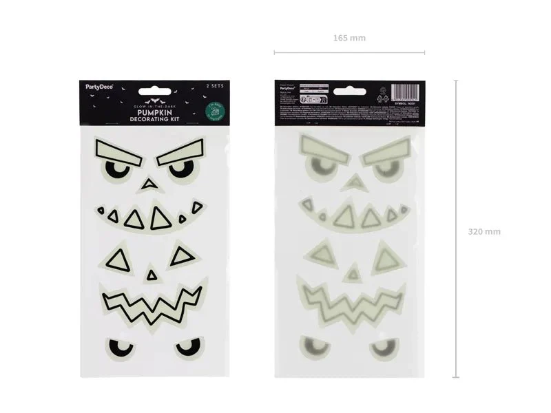 Pompoen Stickers Gel Glow In The Dark 2 delig - Image 3