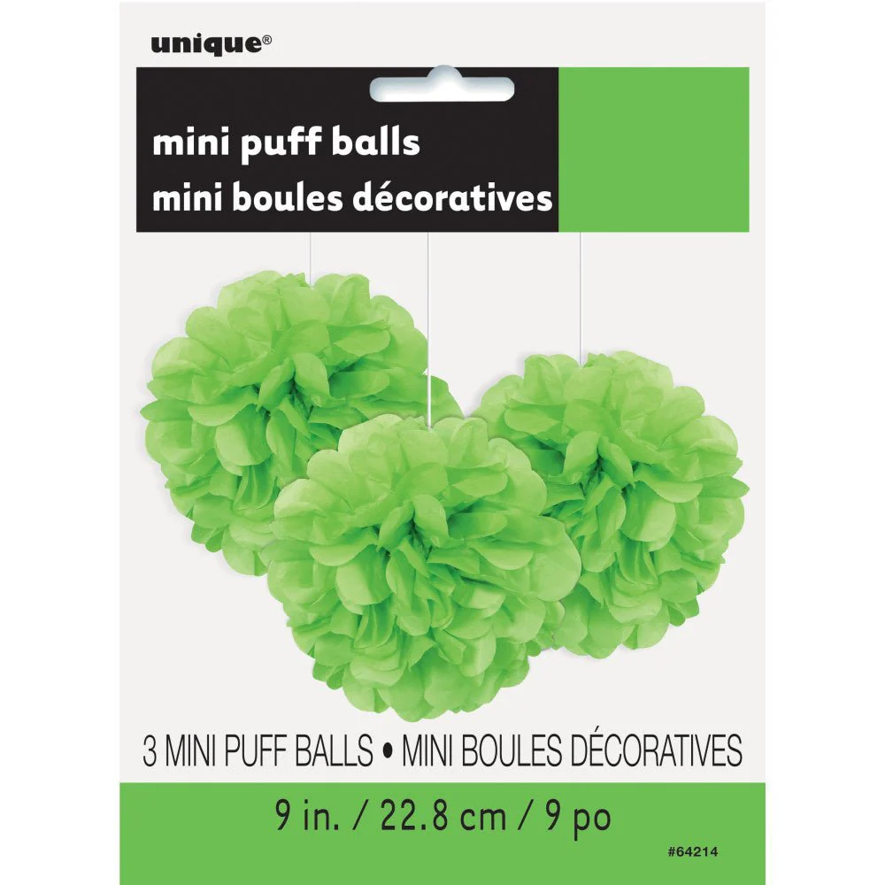 Pompon Lime Groen 20cm 3st - Image 2