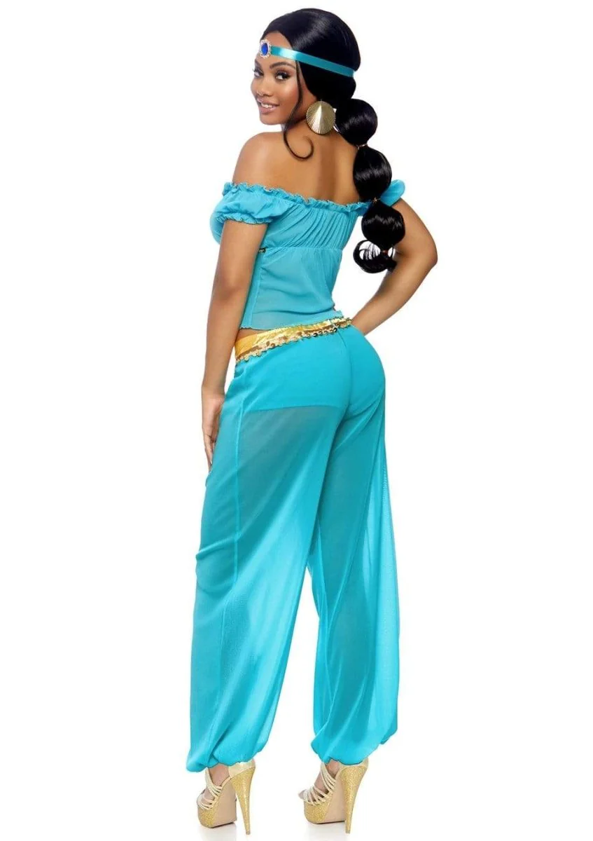 Prinses Jasmine Kostuum Blauw Dames Leg Avenue - Image 3