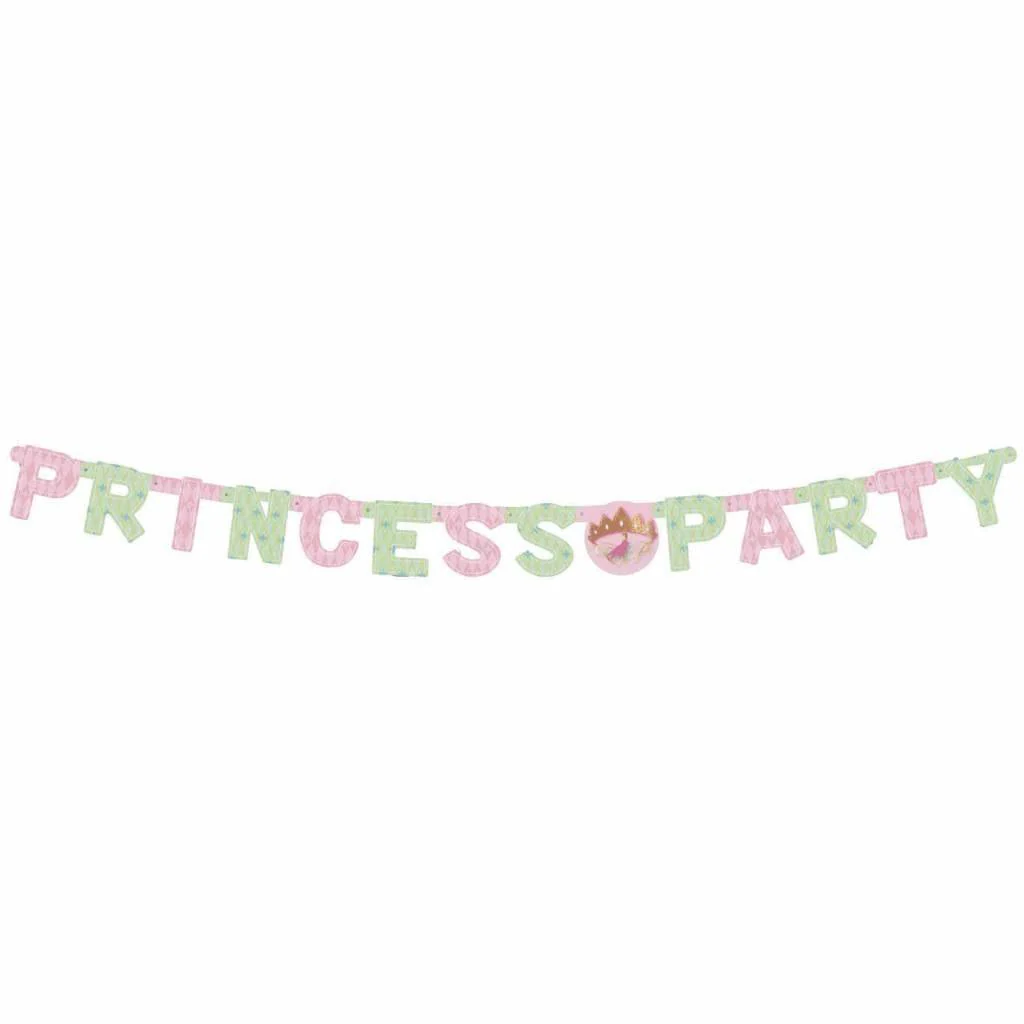 Prinsessen Letterslinger Party 1,8m