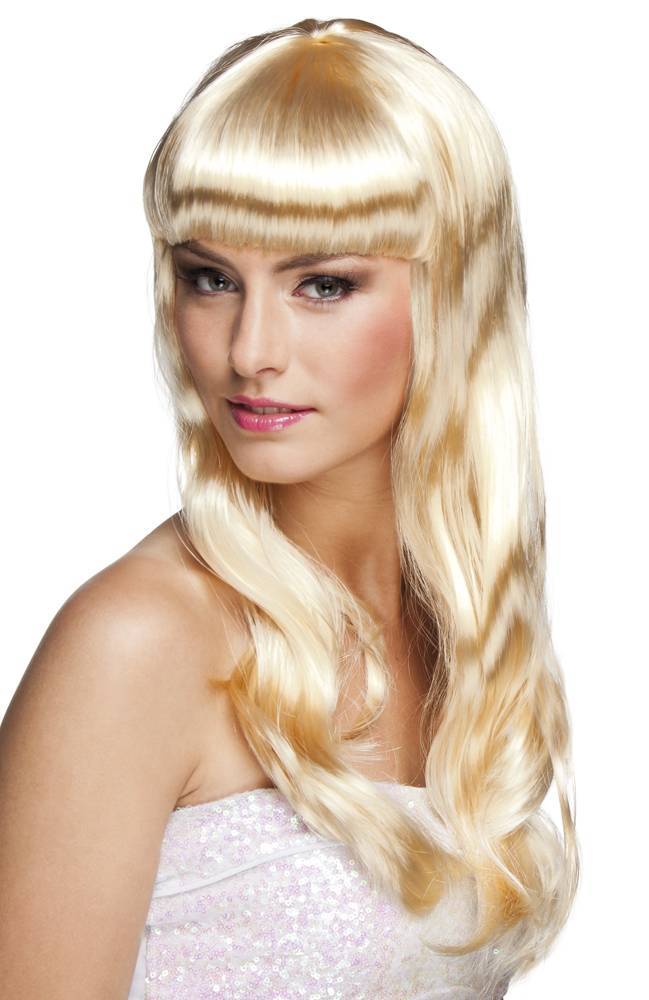 Pruik Lang Haar Blond