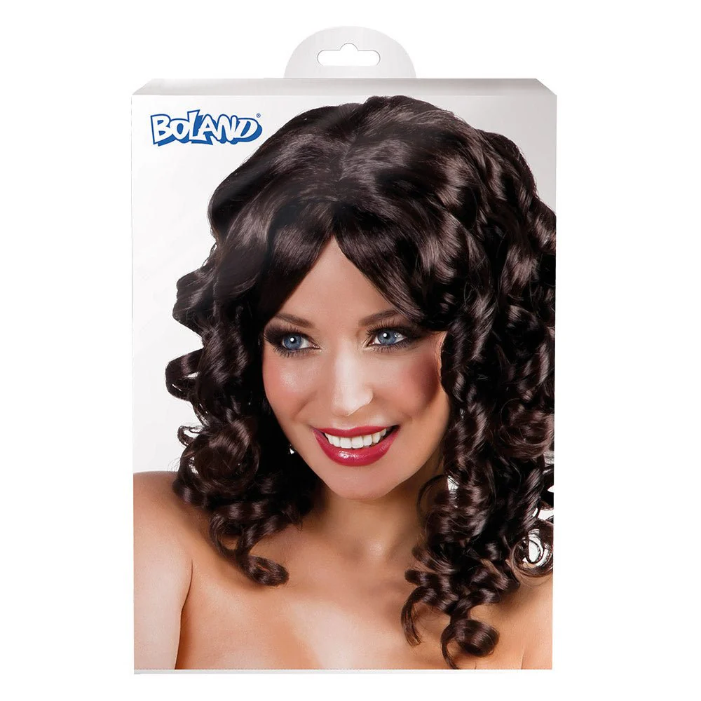 Pruik Lang Haar Krul Zwart - Image 2