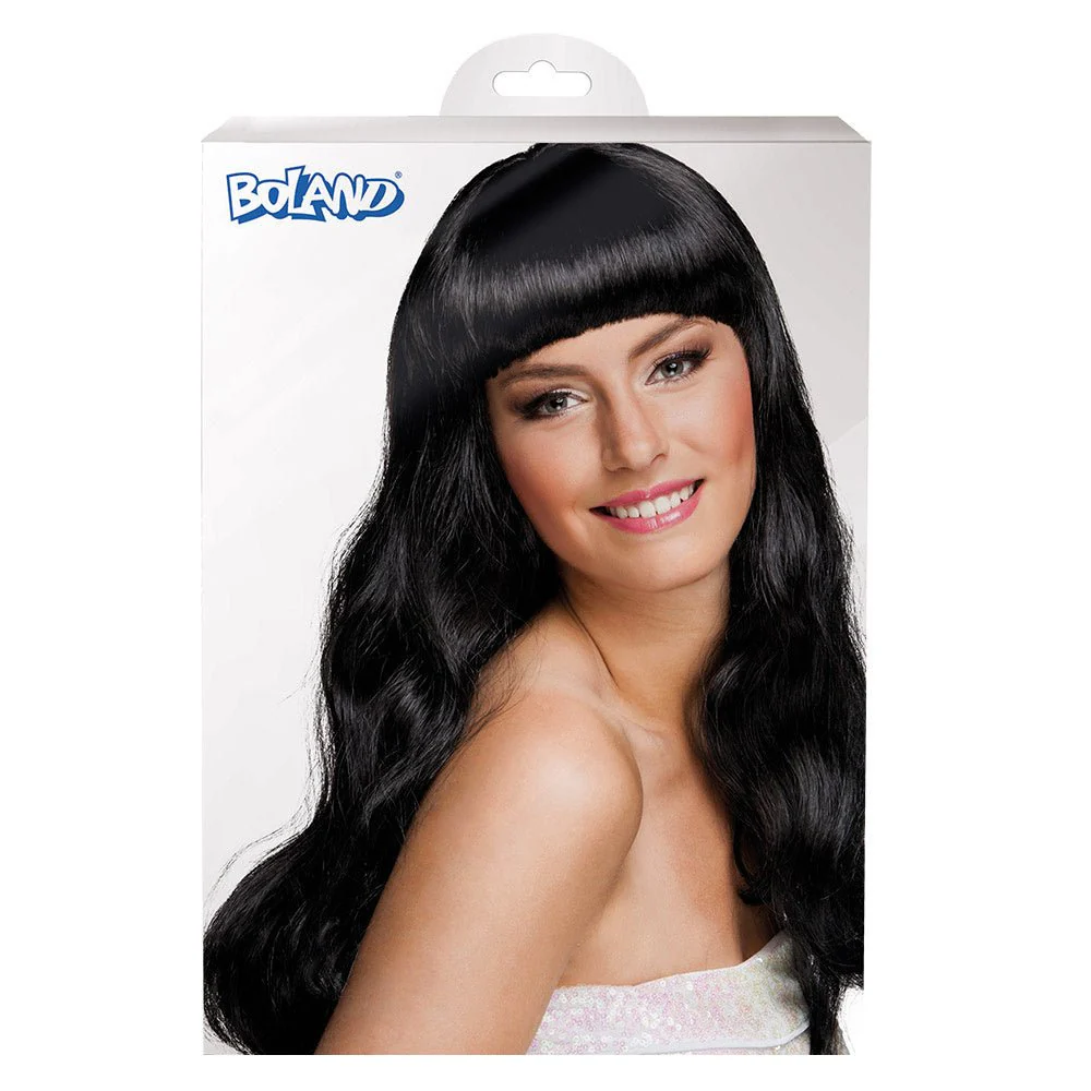 Pruik Lang Haar Zwart - Image 2