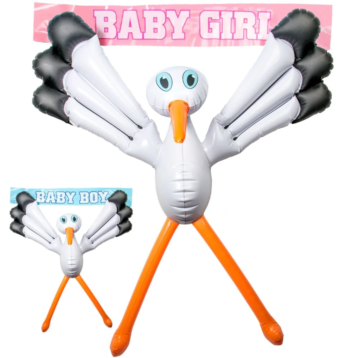Raam Ooievaar Opblaasbaar 70cm - Image 3