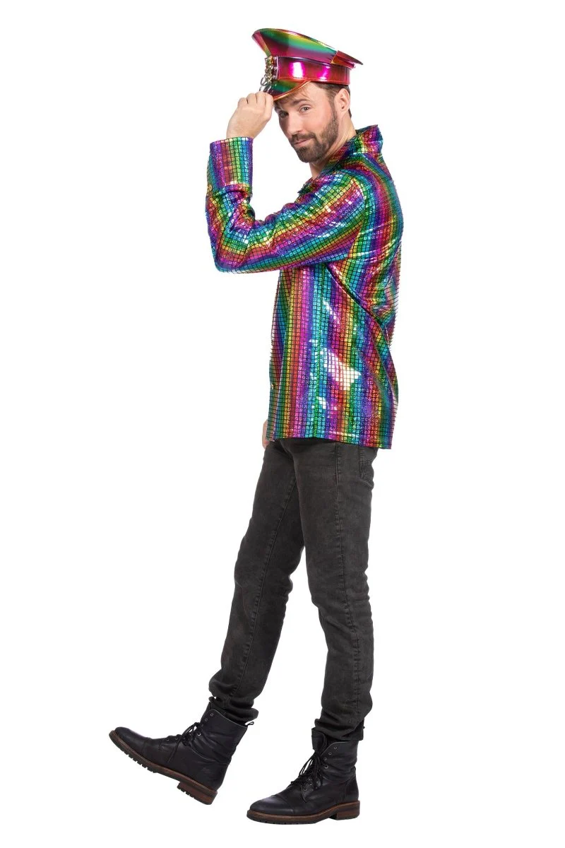 Regenboog Blouse Heren Metallic - Image 2