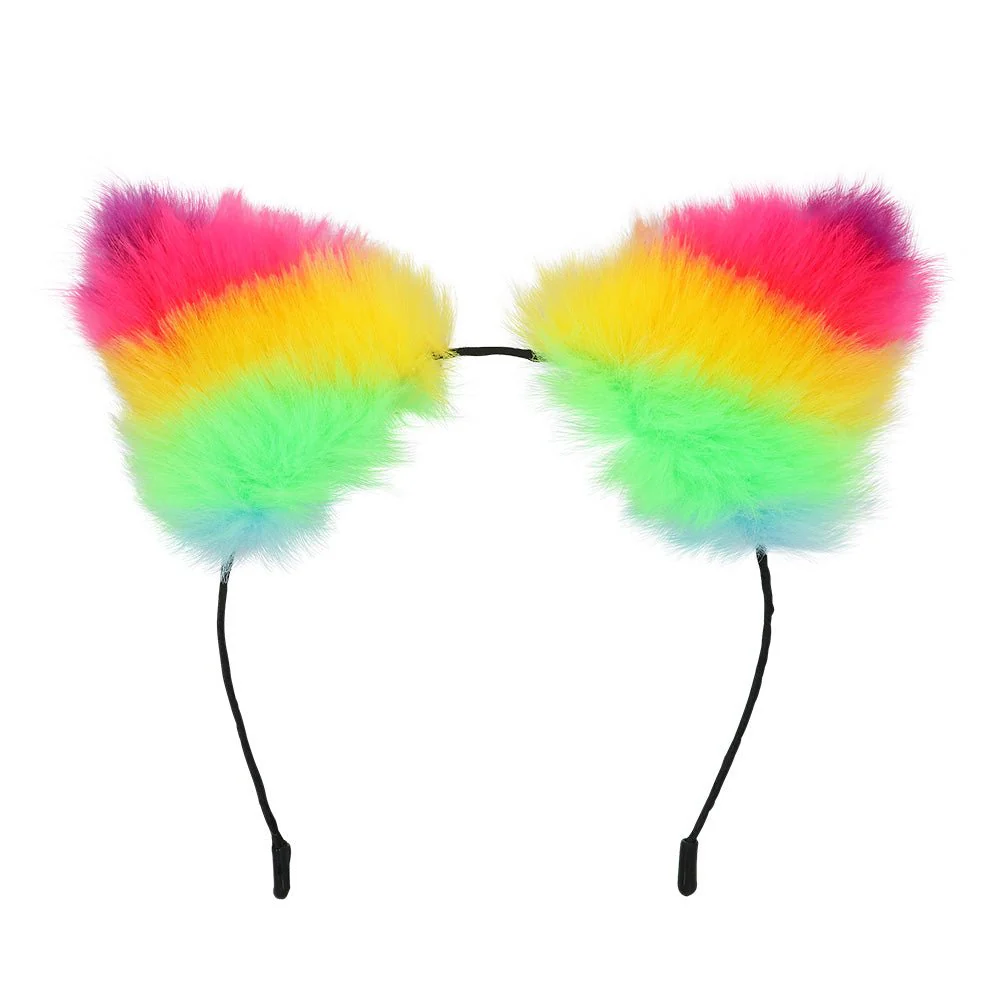 Regenboog Haarband Kattenoren - Image 2
