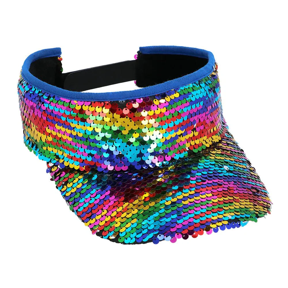 Regenboog Zonneklep Pailletten - Image 2