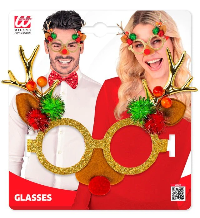 Rendier Bril Gekleurd Glitter - Image 10