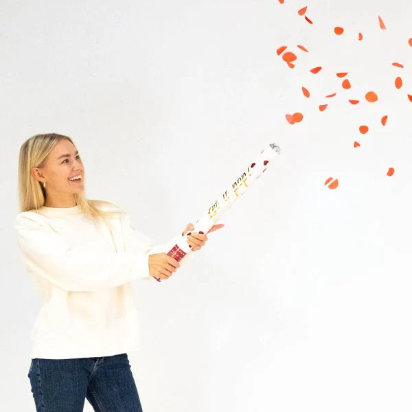 Rode Confetti Kanon Rozenblaadjes 40cm - Image 3