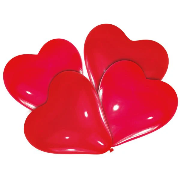 Rode Hartjes Ballonnen 30,4cm 4st