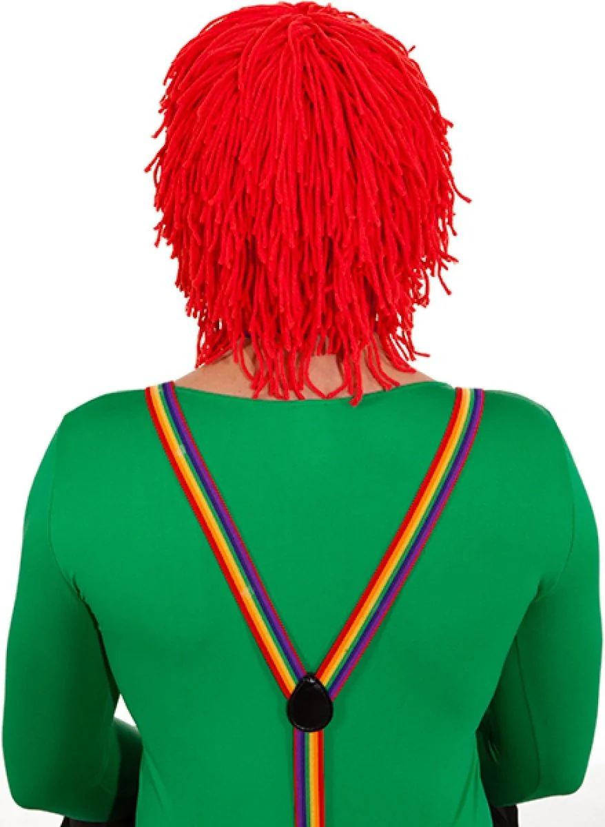 Rode Pruik Sliertjes - Image 2