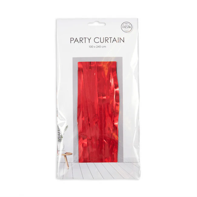Rood Deurgordijn Folie 2,4m - Image 3