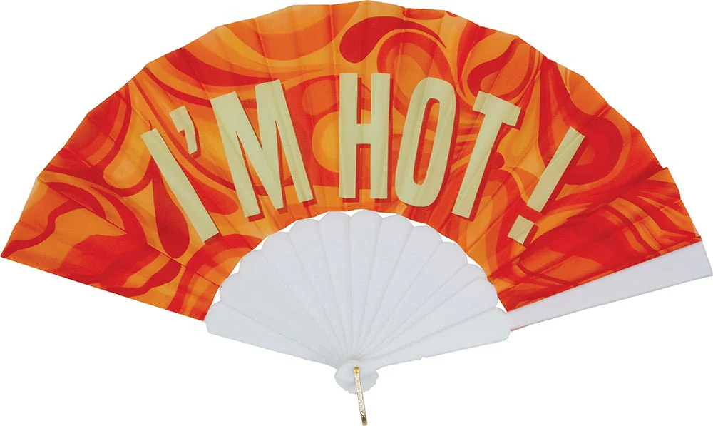 Rood Geel Witte Waaier I'M Hot! - Image 2