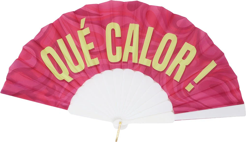 Rood Geel Witte Waaier Que Calor - Image 2