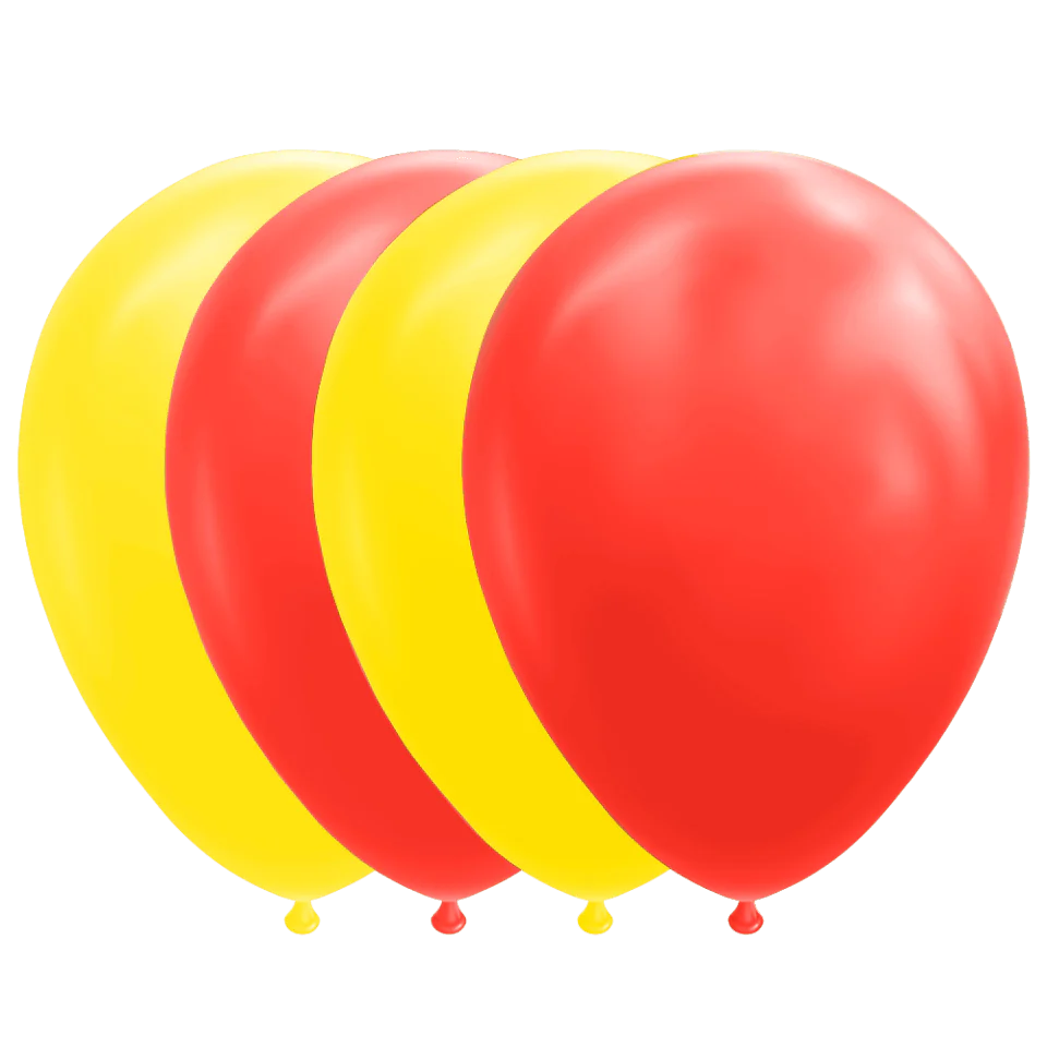 Rood Gele Ballonnen 30cm 10st