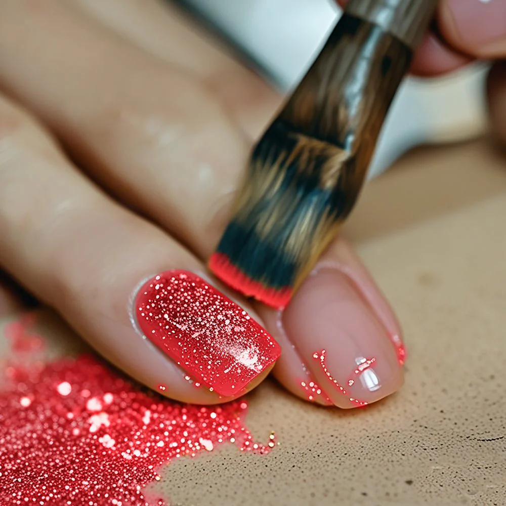 Rood Glitter Gel 10gr - Image 3