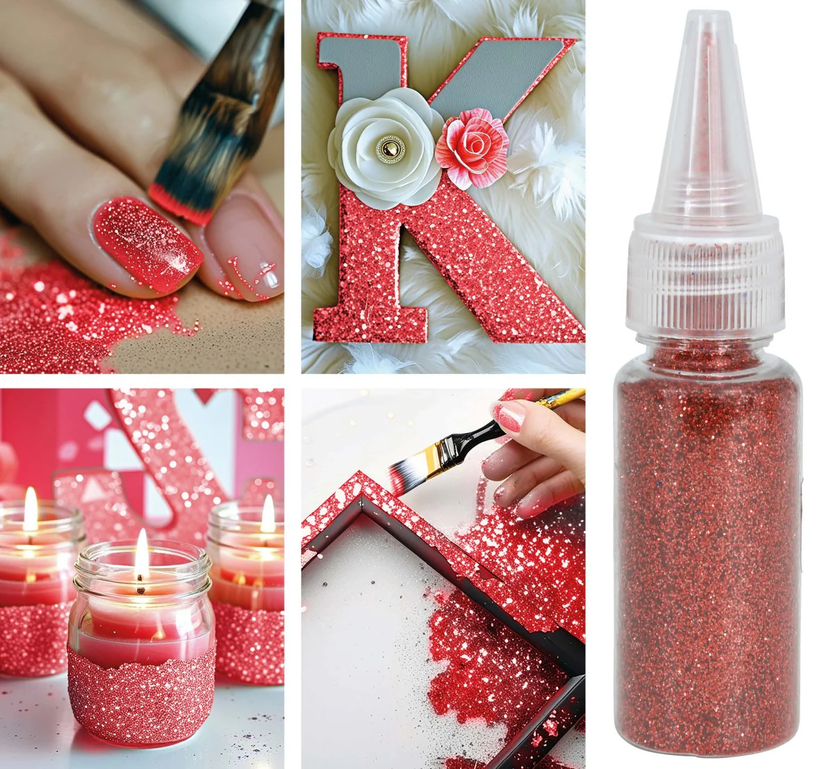 Rood Glitter Gel 10gr - Image 7
