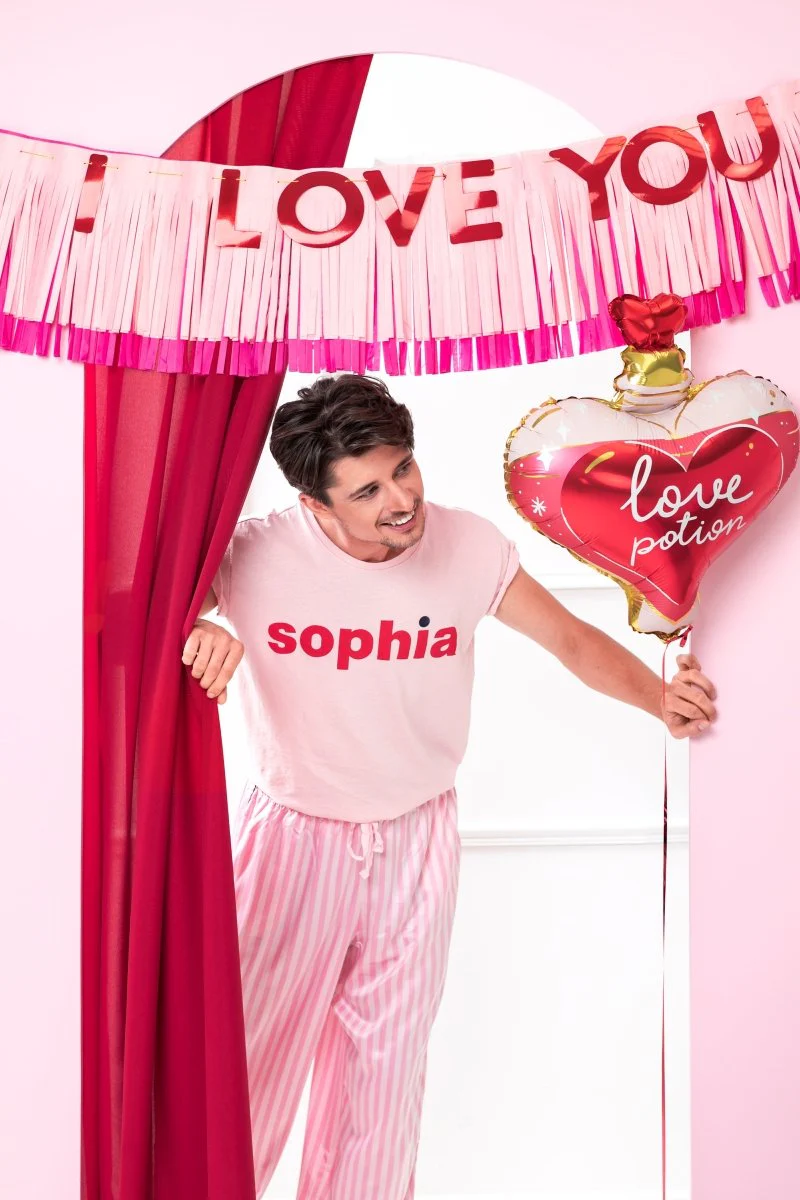 Rood Roze Banner I Love You 1,5m - Image 2