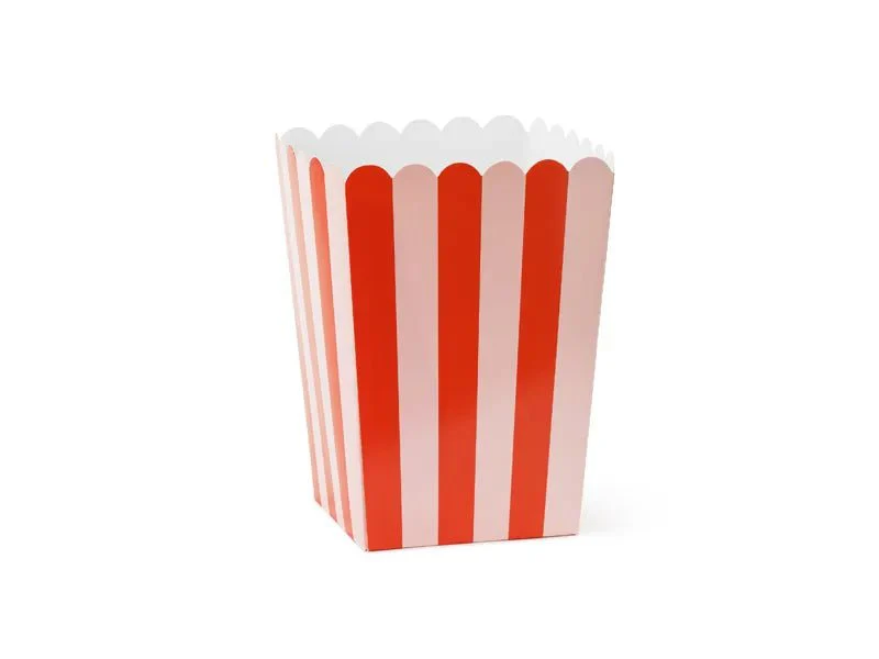 Rood Roze Popcorn Bakjes 15,5cm