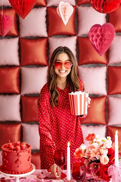Rood Roze Popcorn Bakjes 15,5cm - Image 3