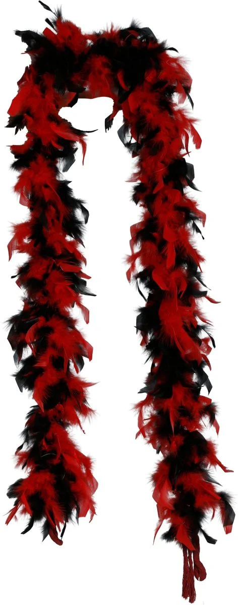 Rood Zwarte Boa Veren 80gr - Image 2