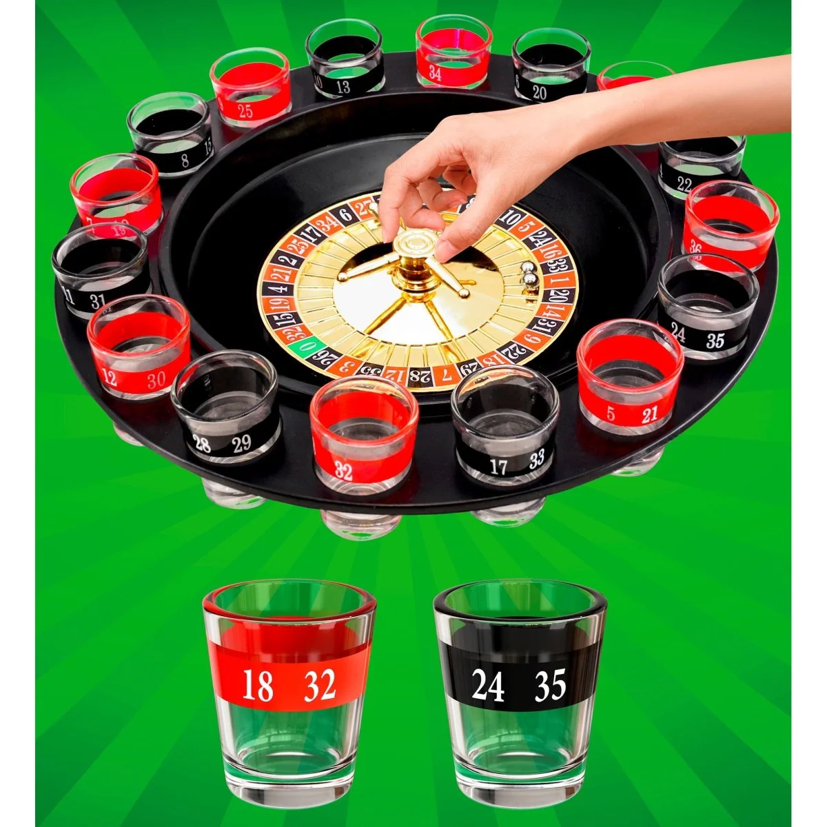 Rood Zwarte Drankspel Roulette - Image 3