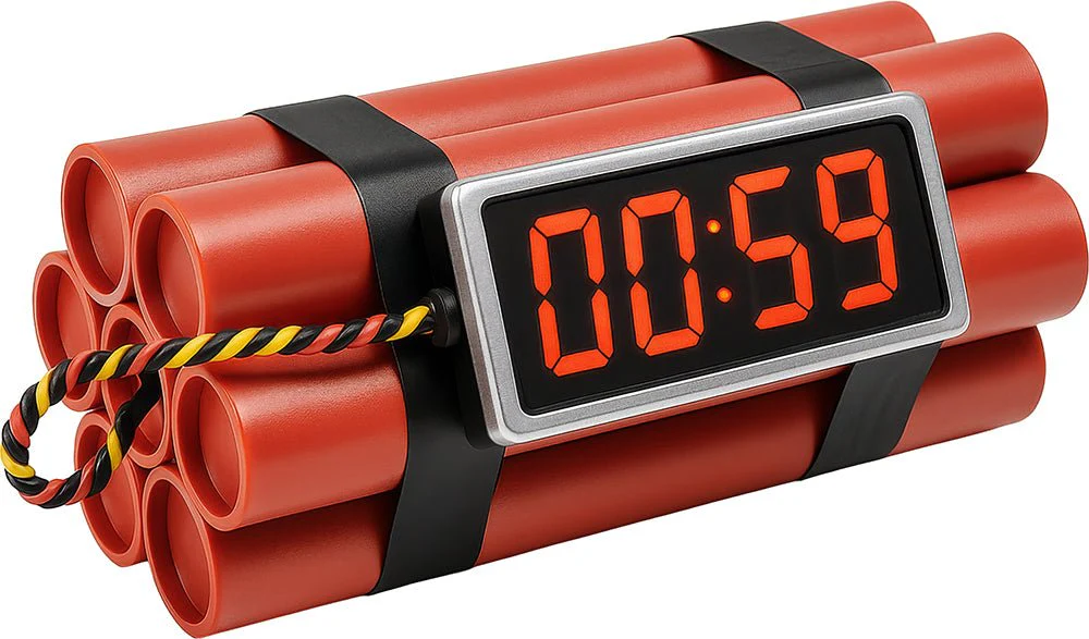 Rood Zwarte Nep Dynamiet 22cm - Image 2