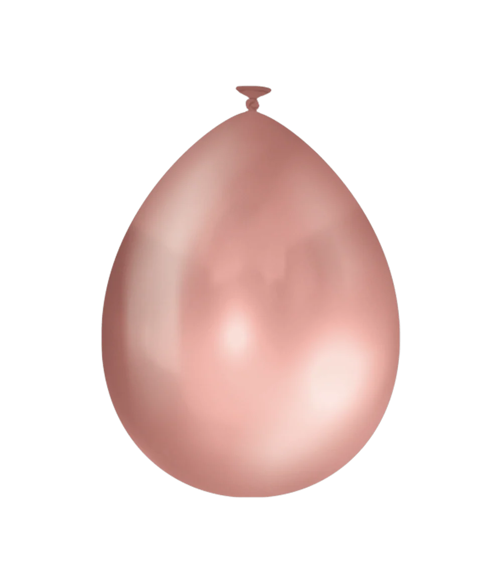 Rose Gouden Ballonnen Metallic 30cm 25st