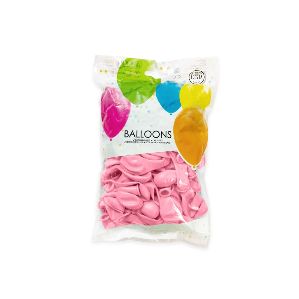 Roze Ballonnen 13cm 100st - Image 2