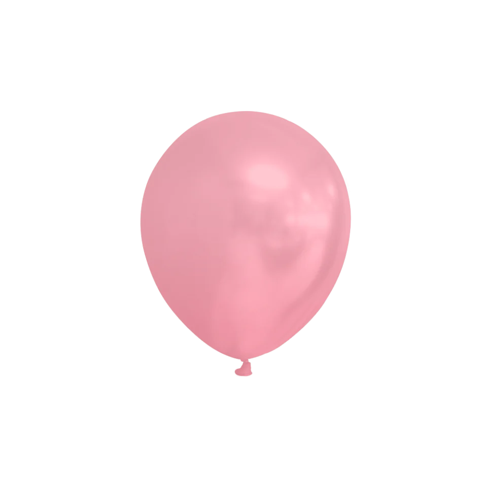 Roze Ballonnen Metallic 13cm 100st