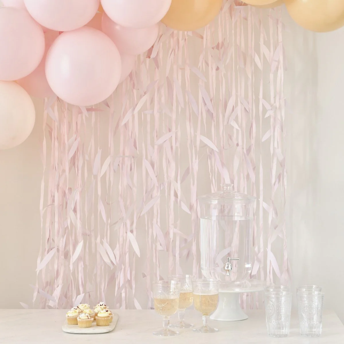 Roze Hangdecoratie Bladeren Papier 1m - Image 2