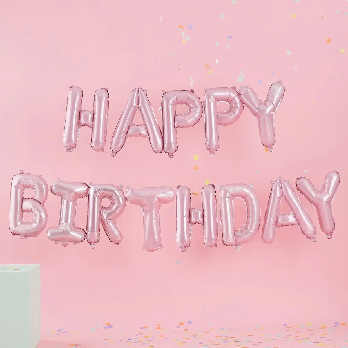 Roze Happy Birthday Ballonnen Set 35cm - Image 3