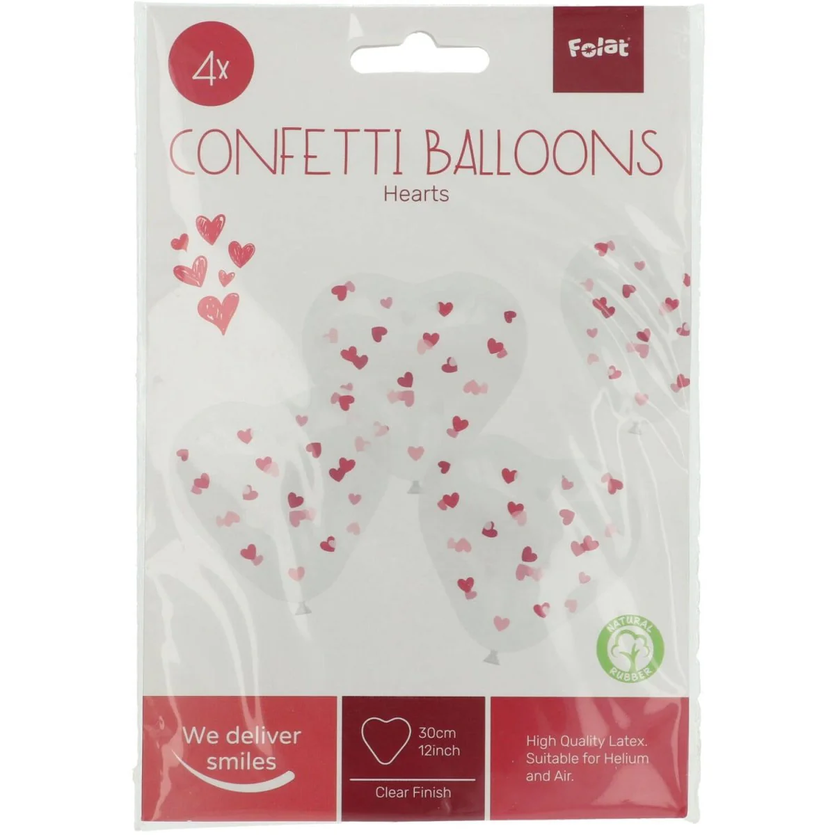 Roze Hartjes Ballonnen 30cm 4st - Image 3