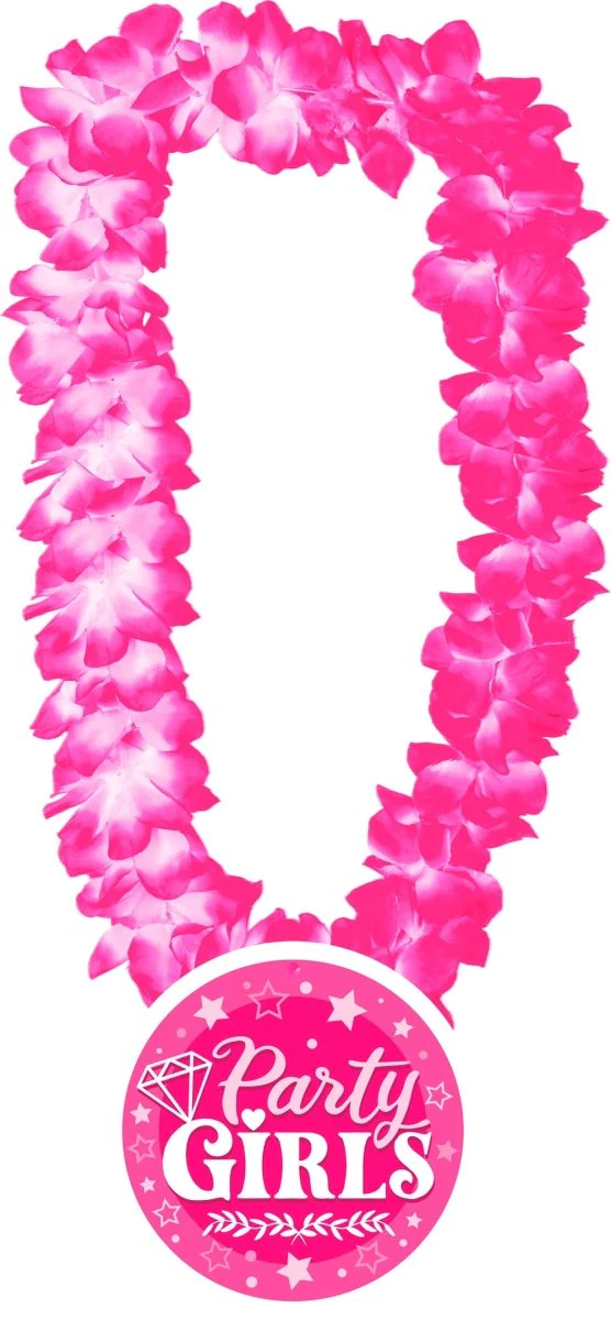 Roze Hawaii Krans Party Girls - Image 2