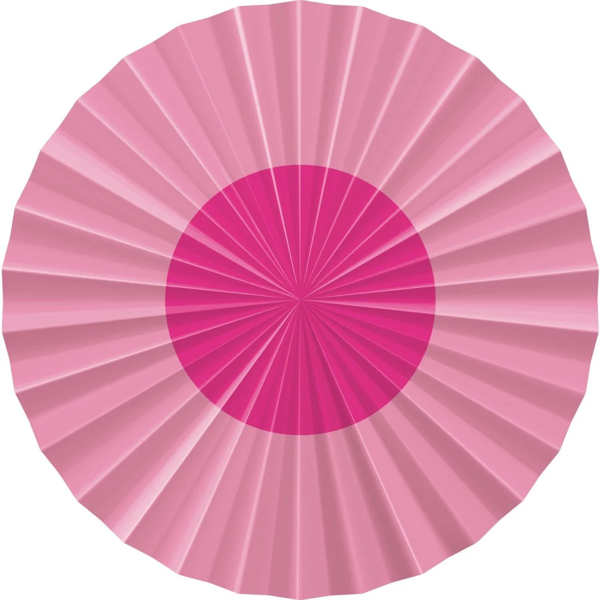 Roze Papieren Waaiers 35cm 3st - Image 3