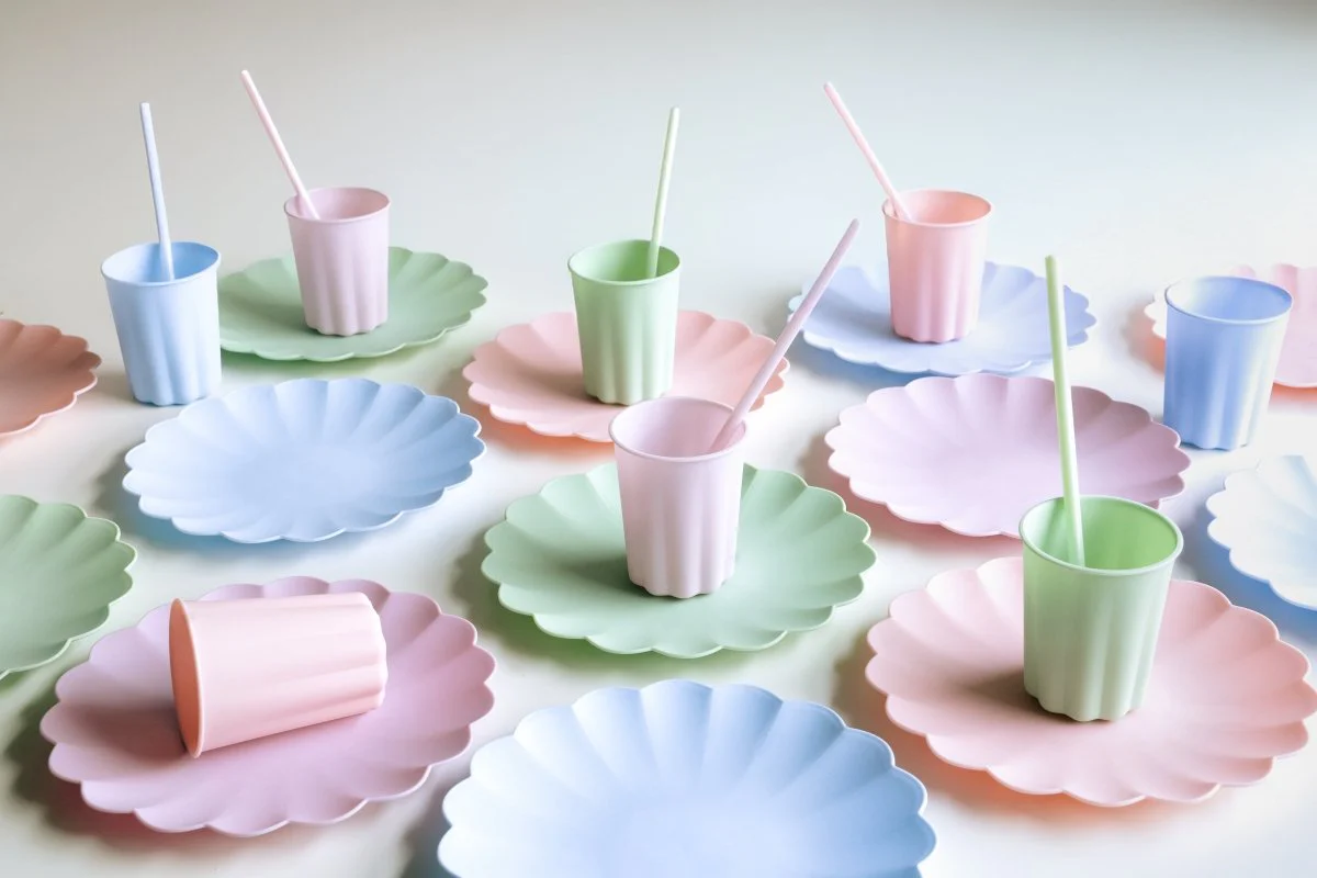 Roze Rietjes Plastic 23cm 12st - Image 4