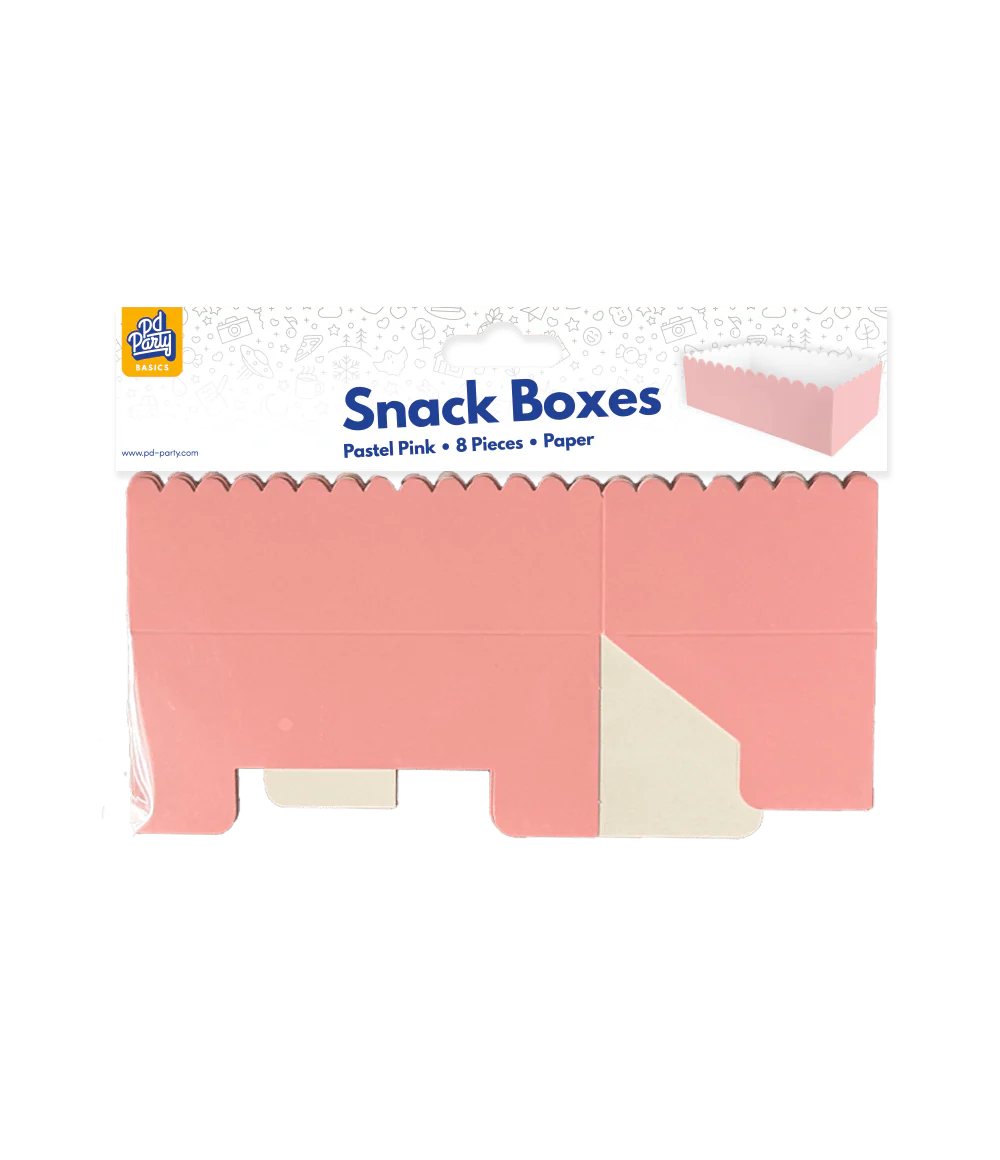 Roze Snackbakje 12,5cm 8st - Image 2