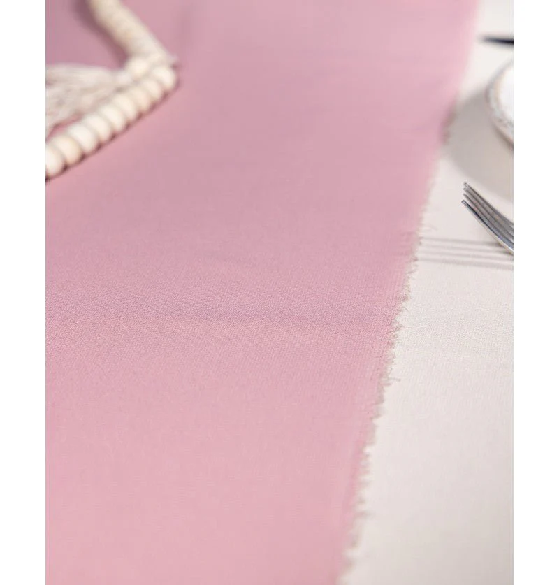 Roze Tafelloper Effen 5m - Image 2