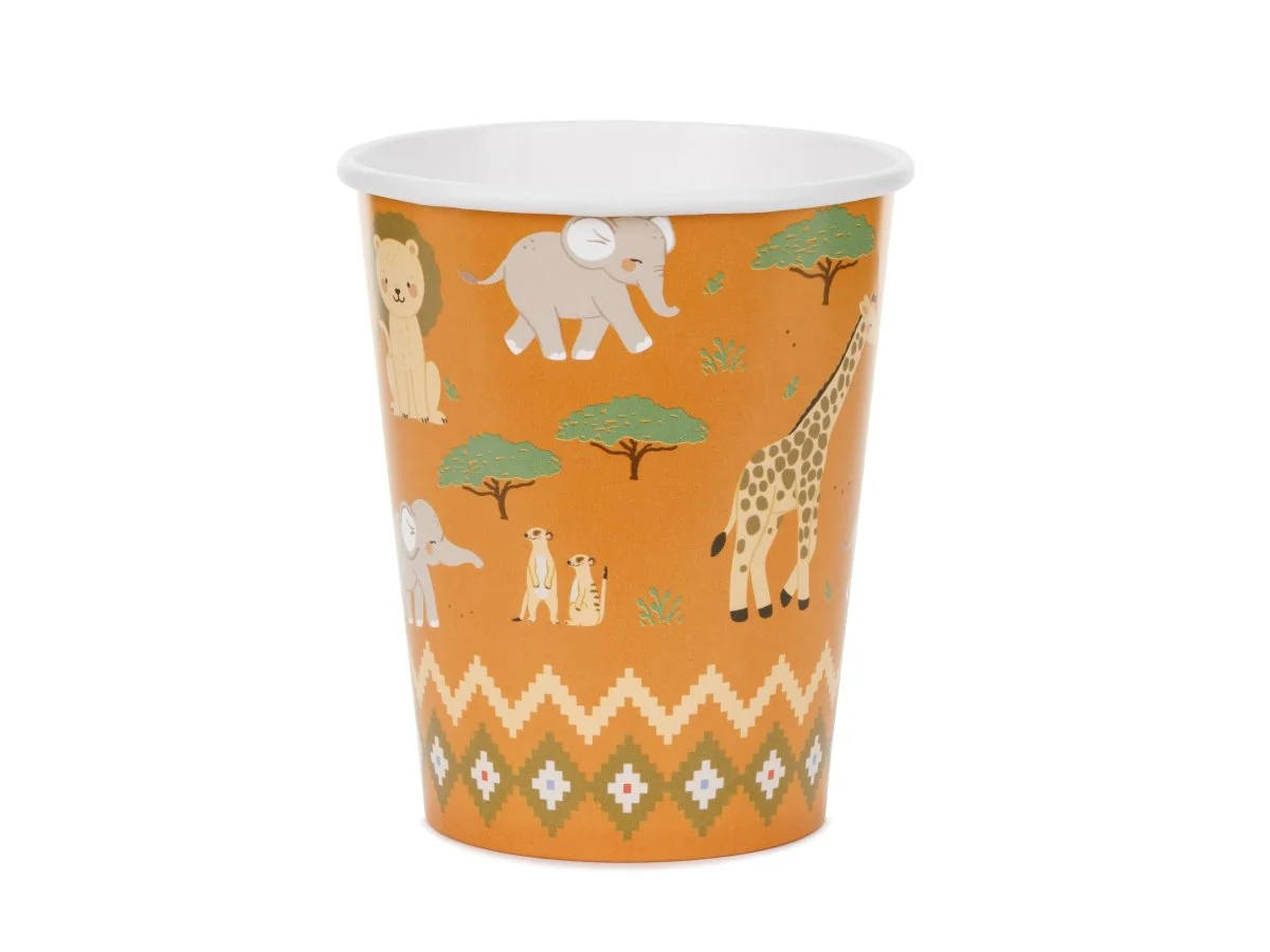 Safari Bekers Oranje 220ml 6st
