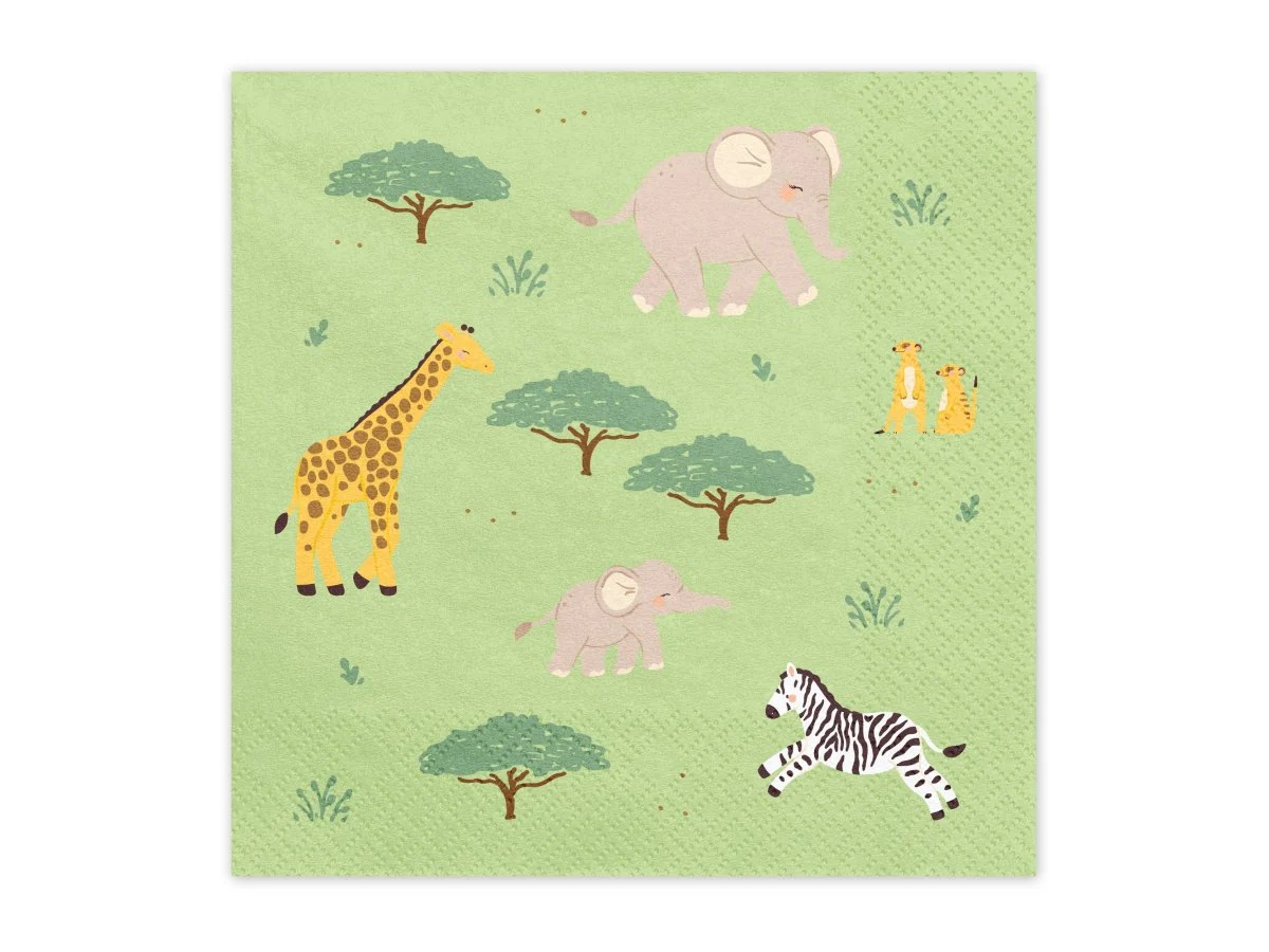 Safari Servetten 2 Laags 33cm 12st