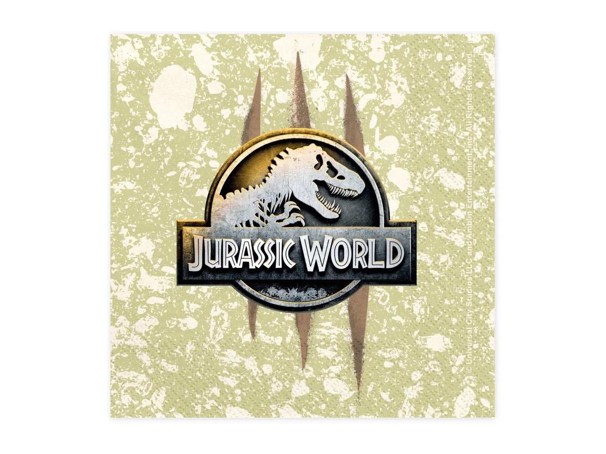 Servetten Jurassic World, 33x33 cm, mix