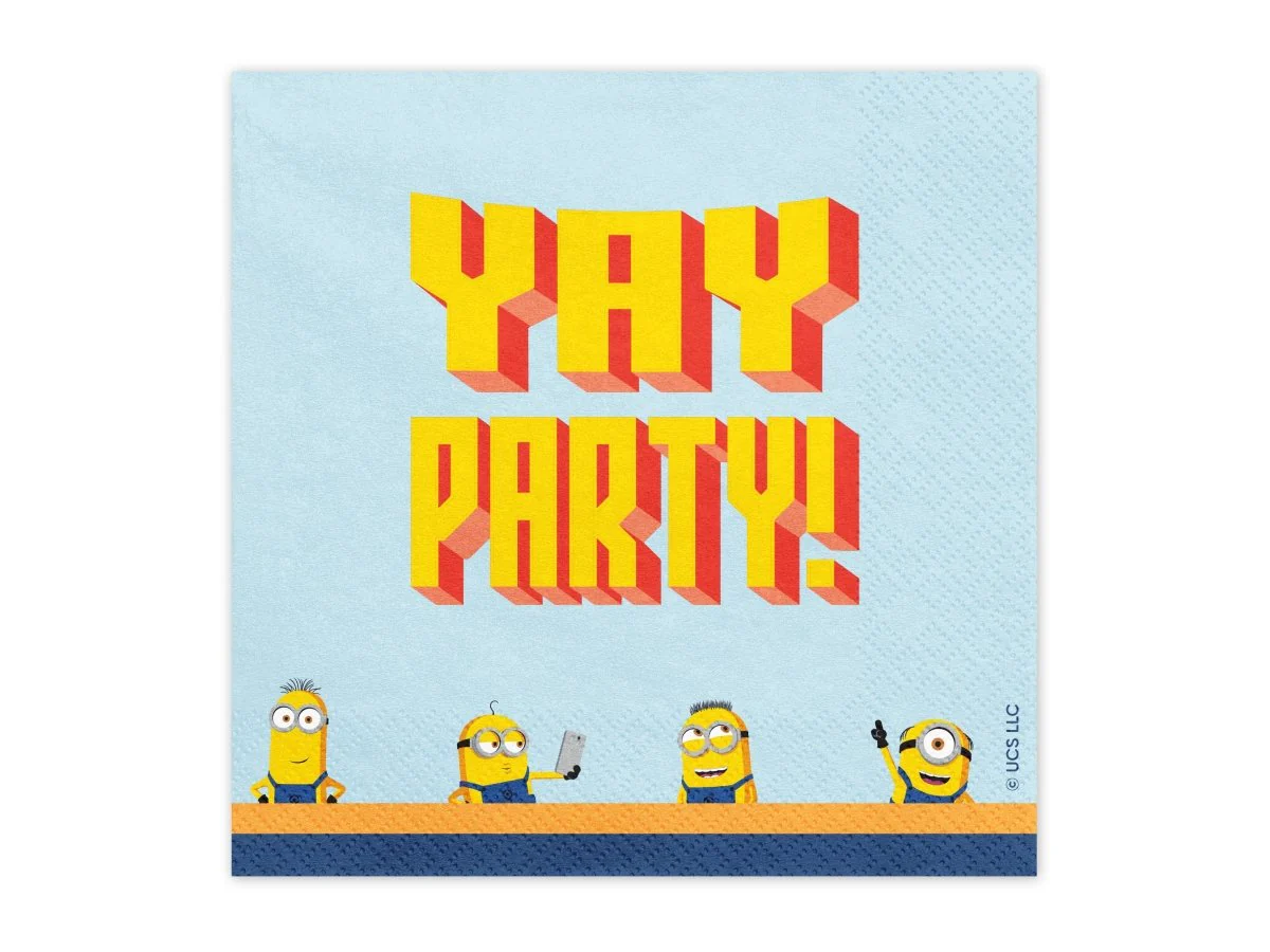 Servetten Minions, 33x33 cm