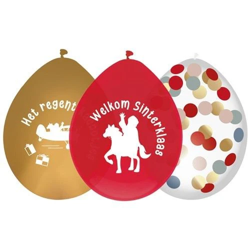 Sinterklaas Ballonnen 30cm 6st