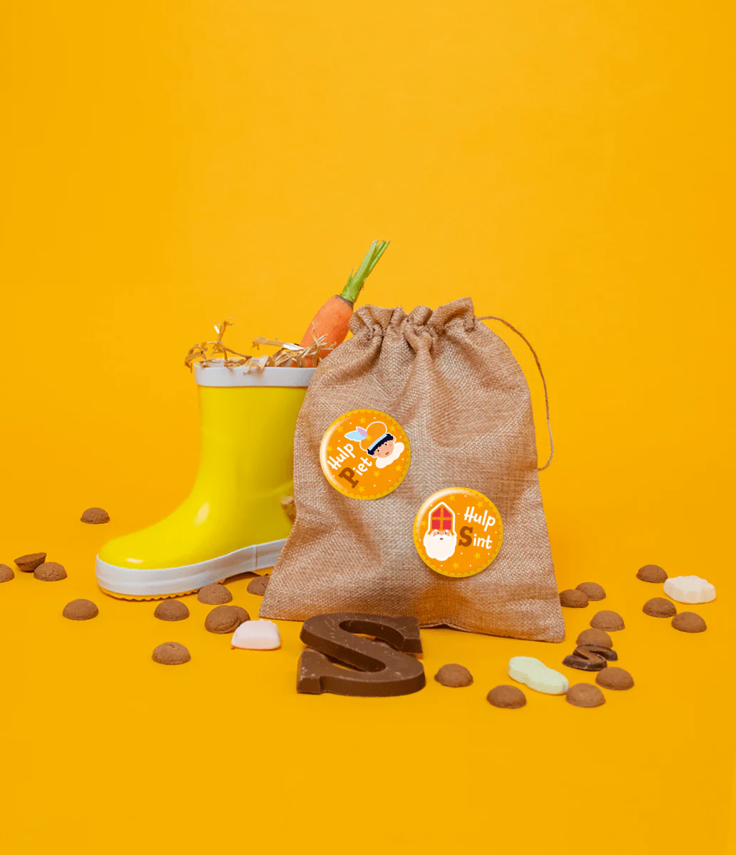 Sinterklaas Button Hulp Sint 5,5cm - Image 2