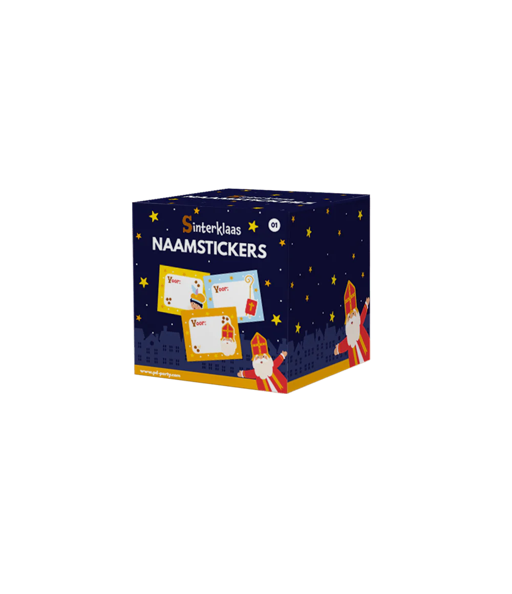 Sinterklaas Naamstickers 50st - Image 3